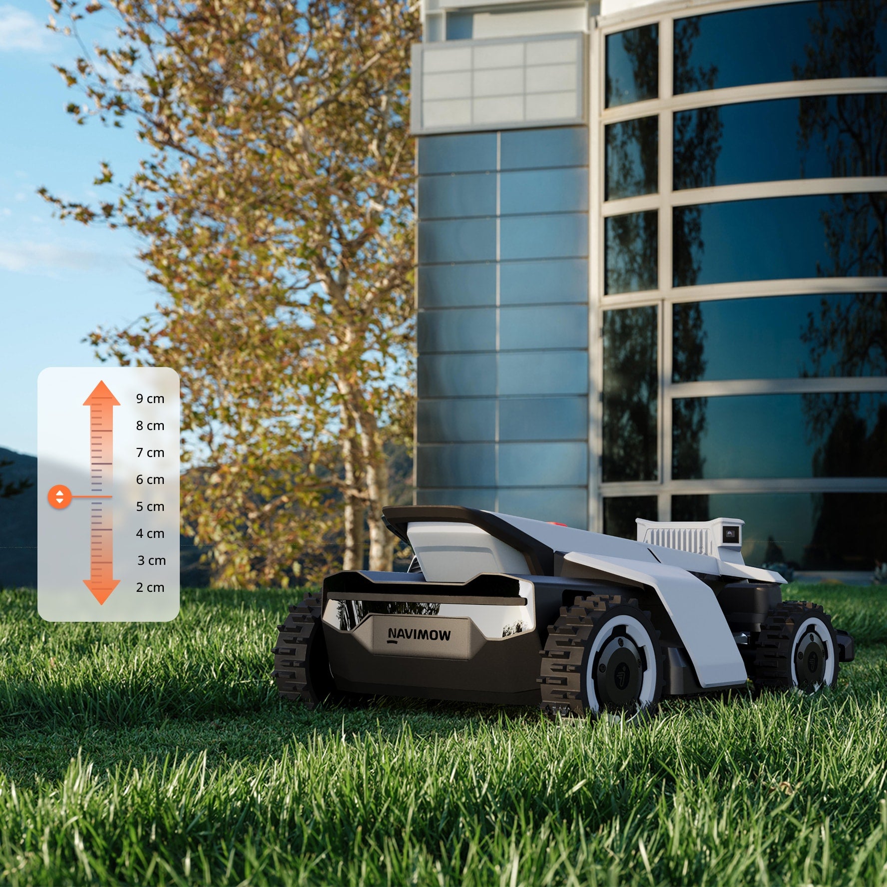 <p>±5 mm precision med 20–95 mm höjdjustering och upp till 8 klippnivåer.⁶</p>