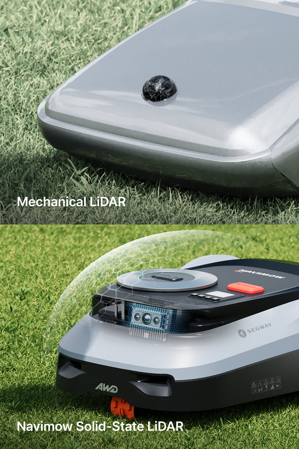 <p>· External LiDAR blir lätt repad<br/>· De roterande delarna är mindre tåliga</p>