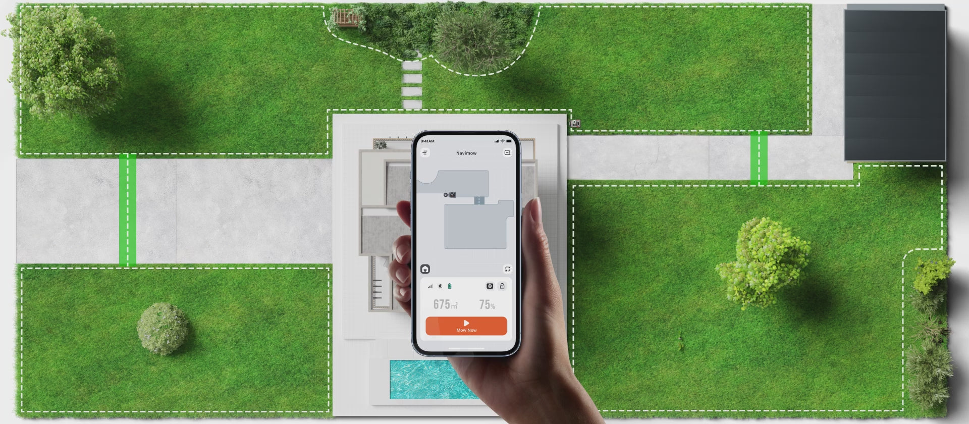 Ladda video: <p>Starta klippuppgifter på distans eller skicka gräsklipparen hem</p>